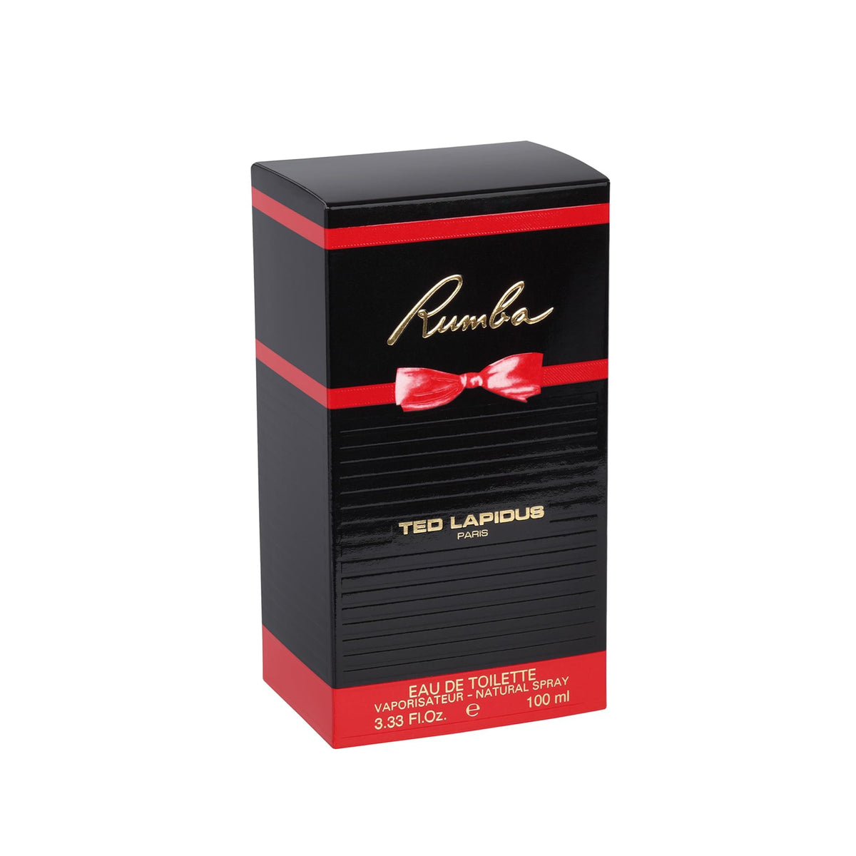 Ted Lapidus Rumba EDT cap closeup showing premium packaging