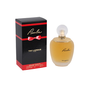 Ted Lapidus Rumba EDT bottle side view highlighting sleek silhouette