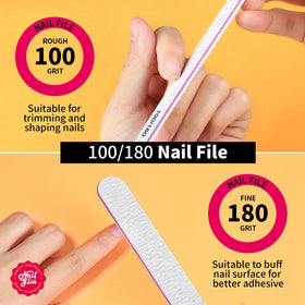 Teenitor dual-grit file 100/180 for prep and finish