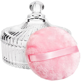 Teenitor powder puff 5.5-inch for quick, even body powder application.