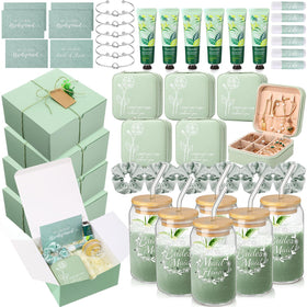 Teenyyou Bridesmaid jewelry boxes with smart compartments for rings and necklaces.