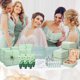 Teenyyou invitation cards and gift boxes for a cohesive bridal party set.