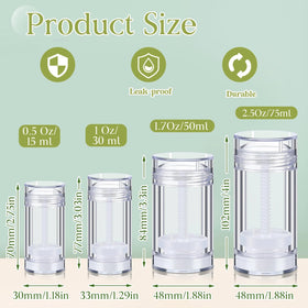 Teenyyou empty deodorant bottle with bottomfill design for efficient dispensing