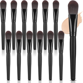 Teenyyou flat foundation brush with nylon bristles for precise, smooth application.