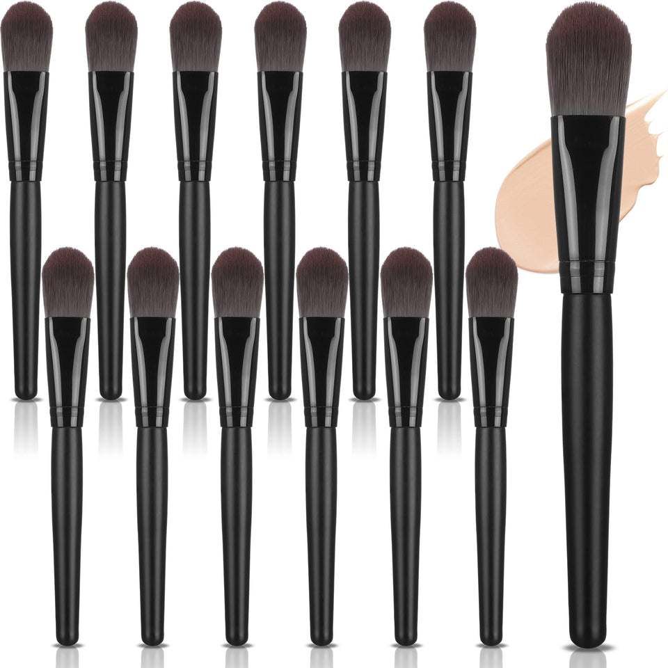 Teenyyou flat foundation brush with nylon bristles for precise, smooth application.