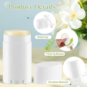 Teenyyou twist-up oval lip balm tubes provide easy application.