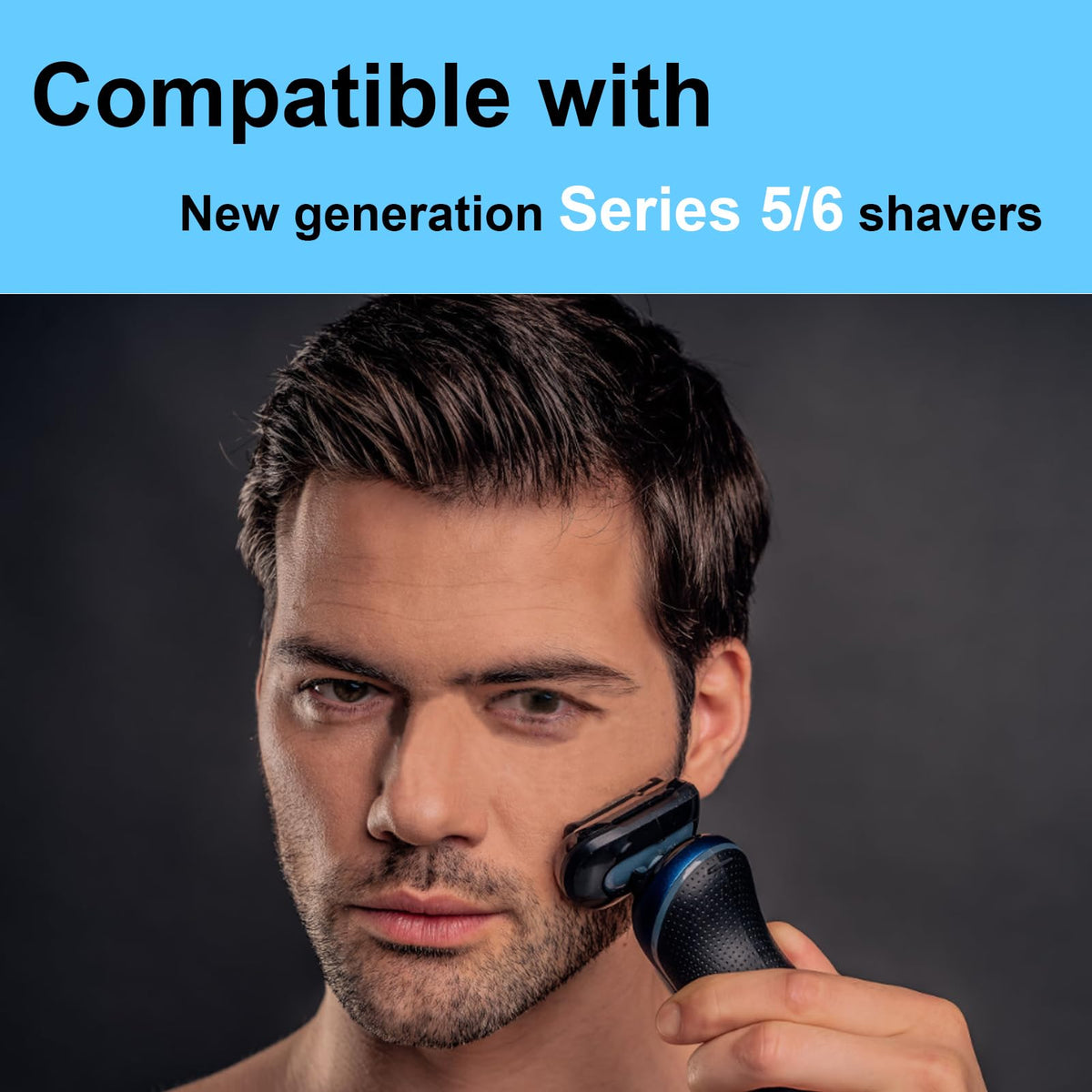 TEEYSO 53B head installation illustration for Braun Series 5/6 2-pack