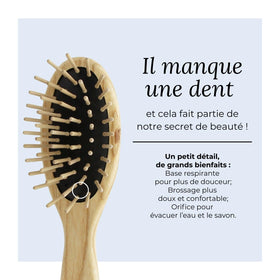 TEK detangling brush suitable for all hair types, including delicate strands.