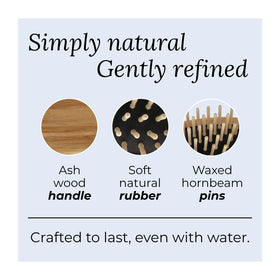 Short hornbeam teeth in TEK brush for precision