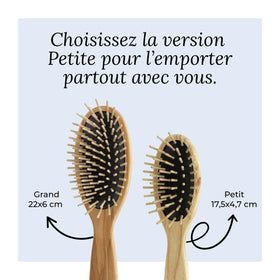 TEK travel-friendly oval brush fits easily in a bag for on-the-go styling.