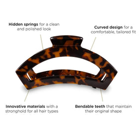 Teleties open cutout design highlights comfortable wear and scalp-friendly fit.