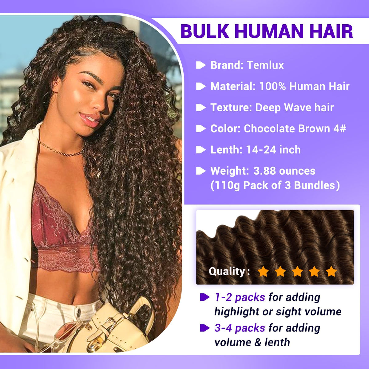 Temlux lightweight boho braids hair reduces scalp tension