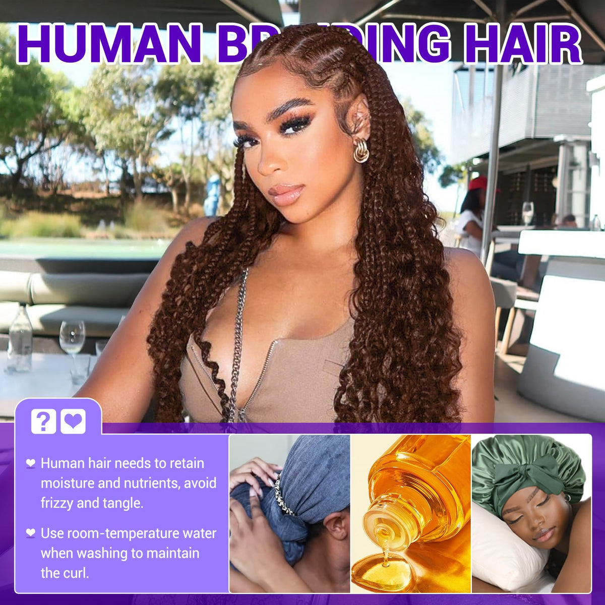 Temlux versatile braiding hair for various boho looks