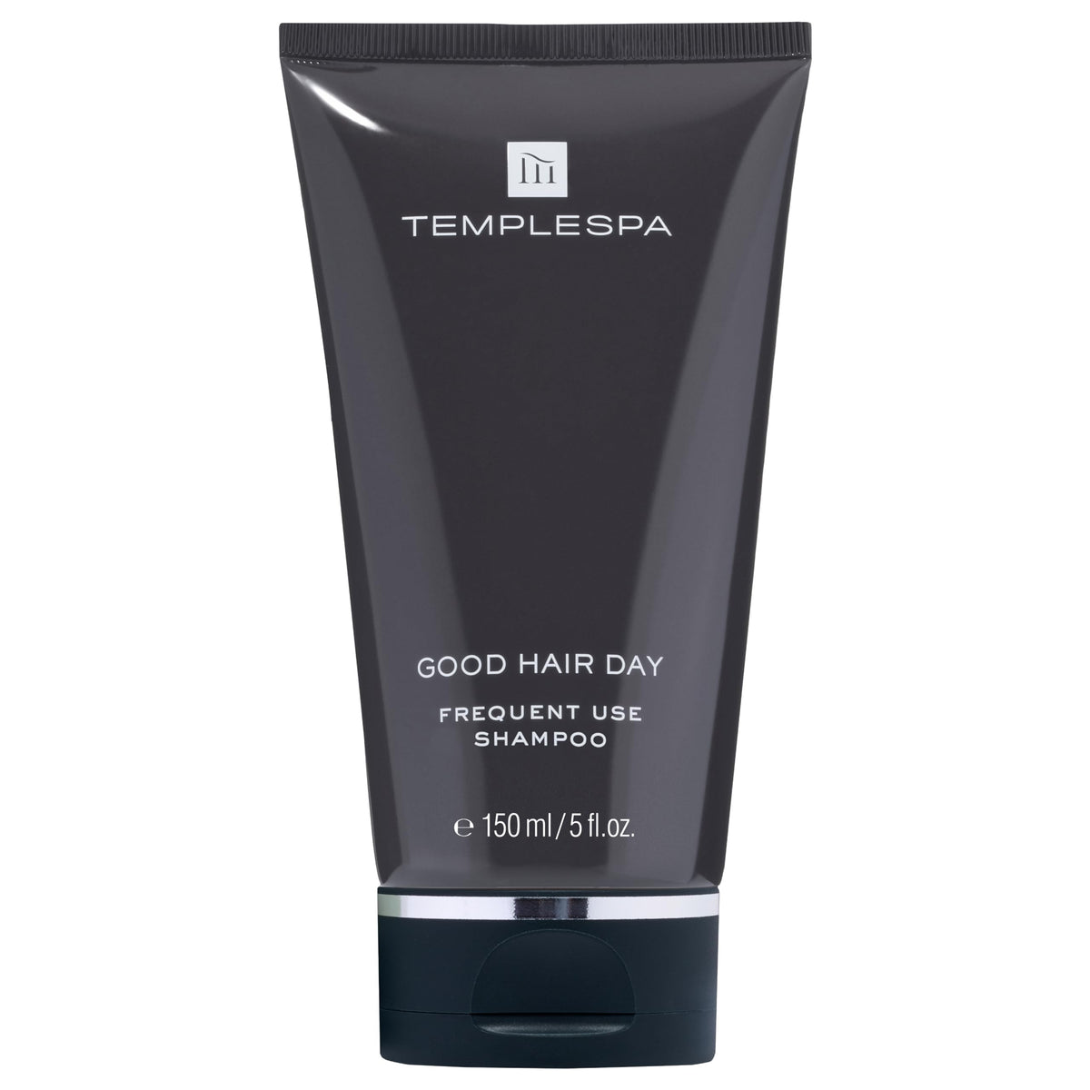 TEMPLESPA Good Hair Day shampoo bottle shown for daily gentle cleansing and luxe care