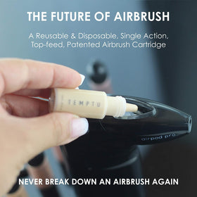 TEMPTU Airpod Pro precision 0.5mm nozzle enabling detailed contouring and even coverage.