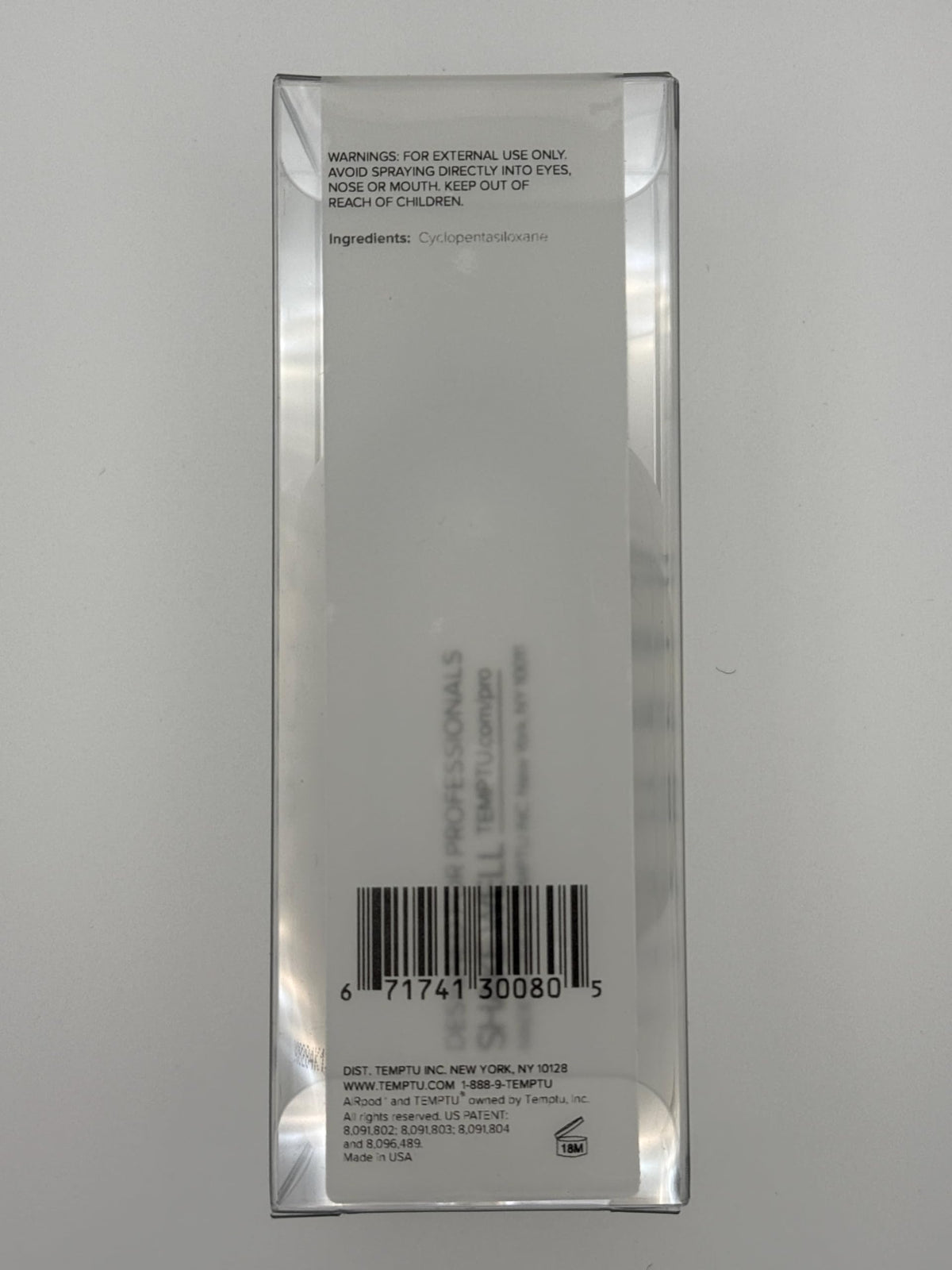 TEMPTU S/B cleaner used on brushes to remove makeup residues