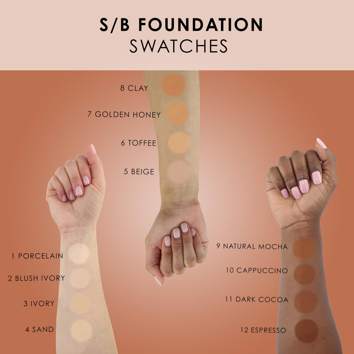 TEMPTU S/B foundation can be applied via airbrush for seamless coverage.
