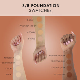 TEMPTU S/B foundation can be applied via airbrush for seamless coverage.