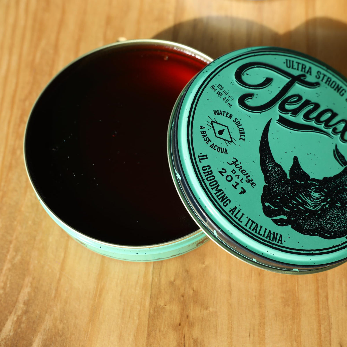 Tenax bottle displays high-shine finish for bold styling