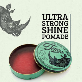 Tenax pomade jar open for quick scoop and application