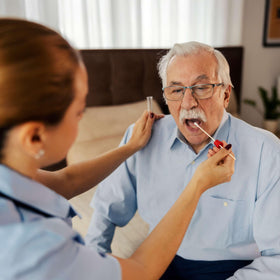 TenderGentle hospice care swabs refresh and moisten dry mouths