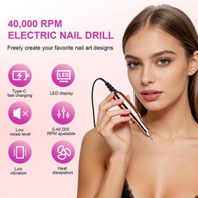 TENGYI JIANJU kit contents include 12 drill bits for versatile nail care