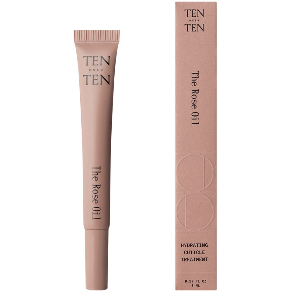 Tenoverten Rose Oil Cuticle Roll-On nourishes dry cuticles and promotes healthier nails.