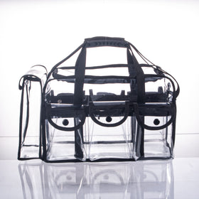 Tense Edano clear PVC material lets you see contents at a glance