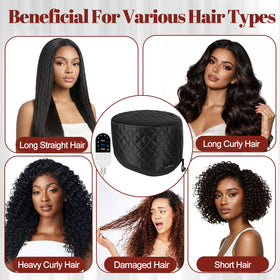 TEPENAR hair steamer cap at-home spa use for convenient conditioning sessions