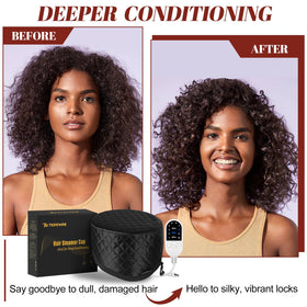 TEPENAR hair steamer cap removable liner for easy cleaning and hygiene
