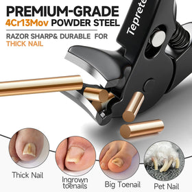 TEPRETER built-in nail storage keeps trims tidy and surfaces clean.