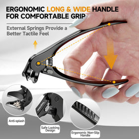 TEPRETER thick-nails clipper ready to tackle tough nails with sharp blades.