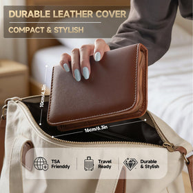 TEPRETER travel case accompanies the set for on-the-go nail care.