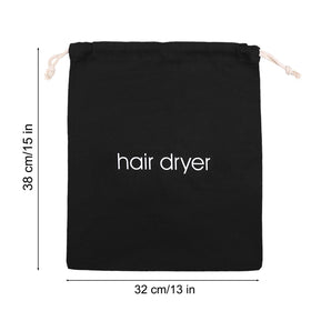 Terdey 15x13 inch bag fits standard hair dryers for versatile use.