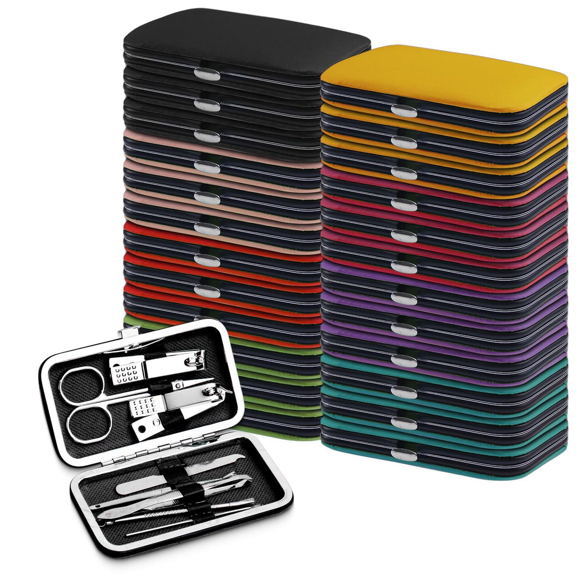 Terdey manicure kit with travel case, ideal for on-the-go grooming.