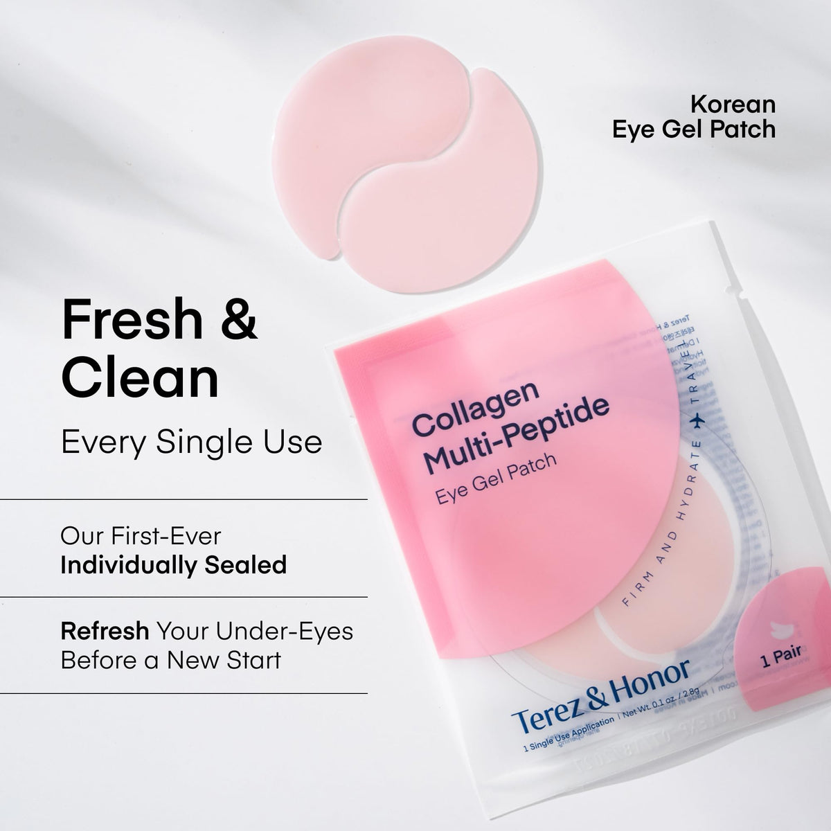 TEREZ HONOR hyaluronic acid delivers deep moisture for a dewy under-eye glow.