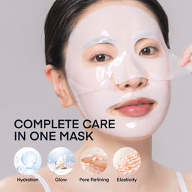TEREZ & HONOR Real Deep Bio Collagen Mask 8D Hyaluronic HD provides multi-layer hydration for plump skin.