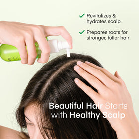TEREZ & HONOR scalp serum drying after use with non-greasy finish