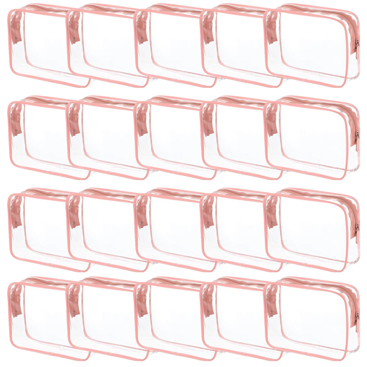 Tergy clear cosmetics bag with zipper for travel organization and waterproof use
