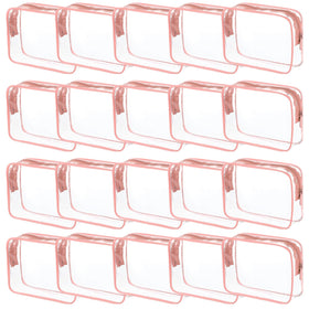 Tergy clear cosmetics bag with zipper for travel organization and waterproof use