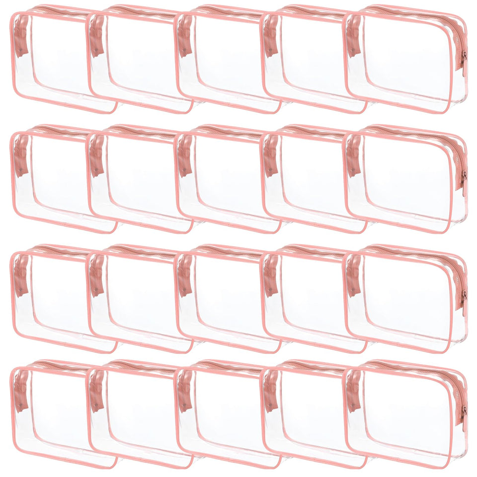 Tergy clear cosmetics bag with zipper for travel organization and waterproof use
