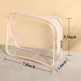 Tergy waterproof PVC makeup bag keeps small items visible and protected during trips