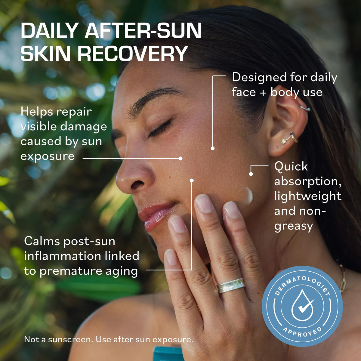 TERNS Everyday Moisturizer being applied to skin for daily care