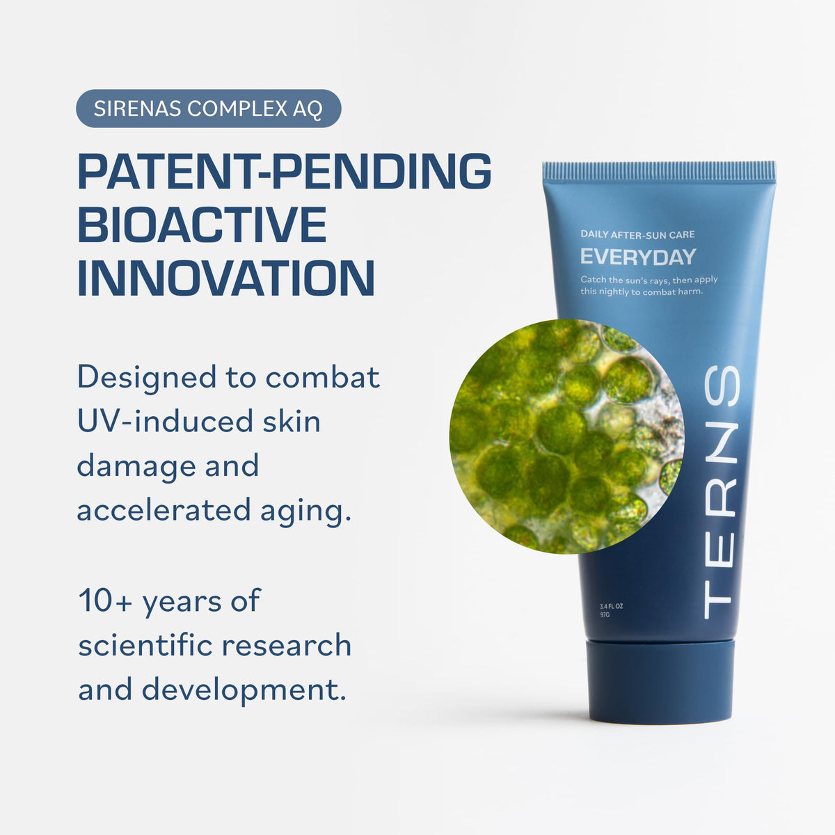 Graphic of Sirenas Complex AQ in TERNS moisturizer