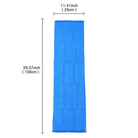 Terra Distribution 100 cm long washcloth reaches the back with ease for thorough cleansing.