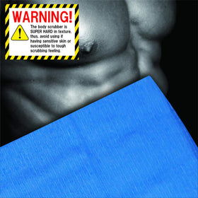 Terra Distribution Exfoliating towel texture close-up shows rough fibers for invigorating scrubs.