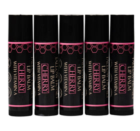 Terra Lotus organic tallow lip balm cherry tube provides long-lasting moisture on lips
