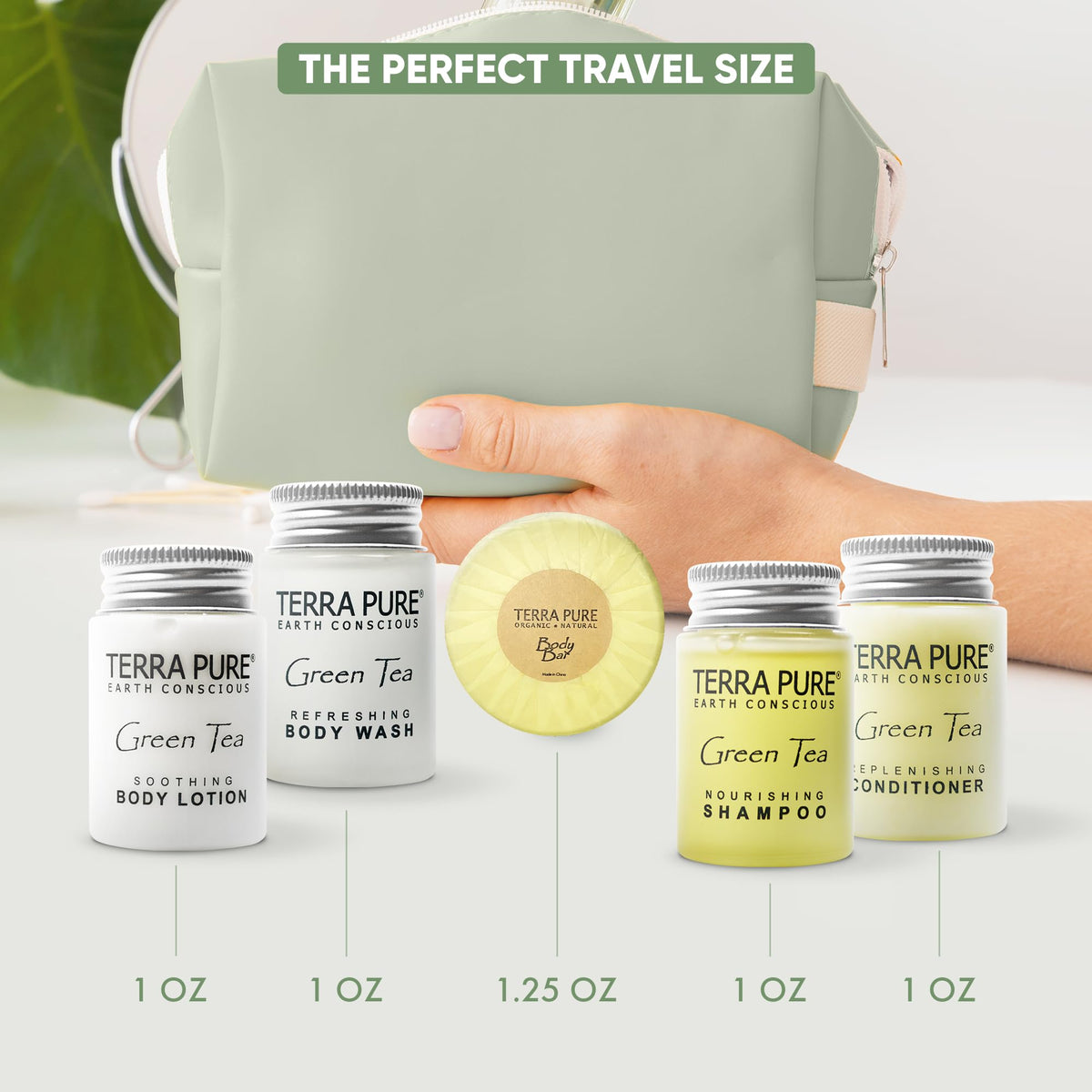 Terra Pure bar soap travel-size 1.25oz provides rich lather for guest baths