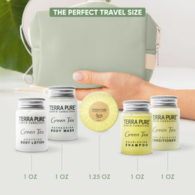 Terra Pure bar soap travel-size 1.25oz provides rich lather for guest baths