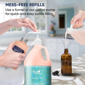 Terra Pure conditioner showing rich lather and creamy texture for daily use